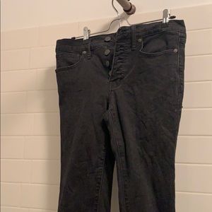 Madewell high-waisted skinny jeans in black